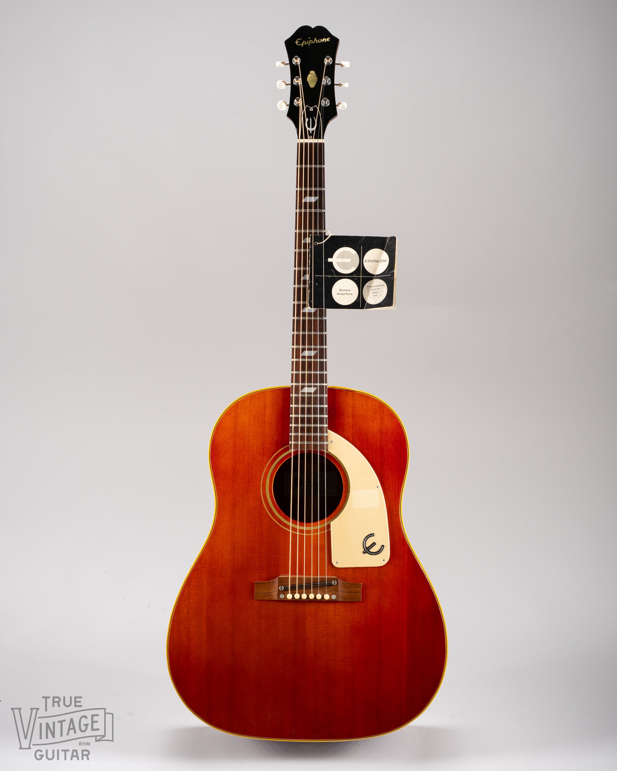 1968 Epiphone FT-79 Texan Cherry Red – True Vintage Guitar