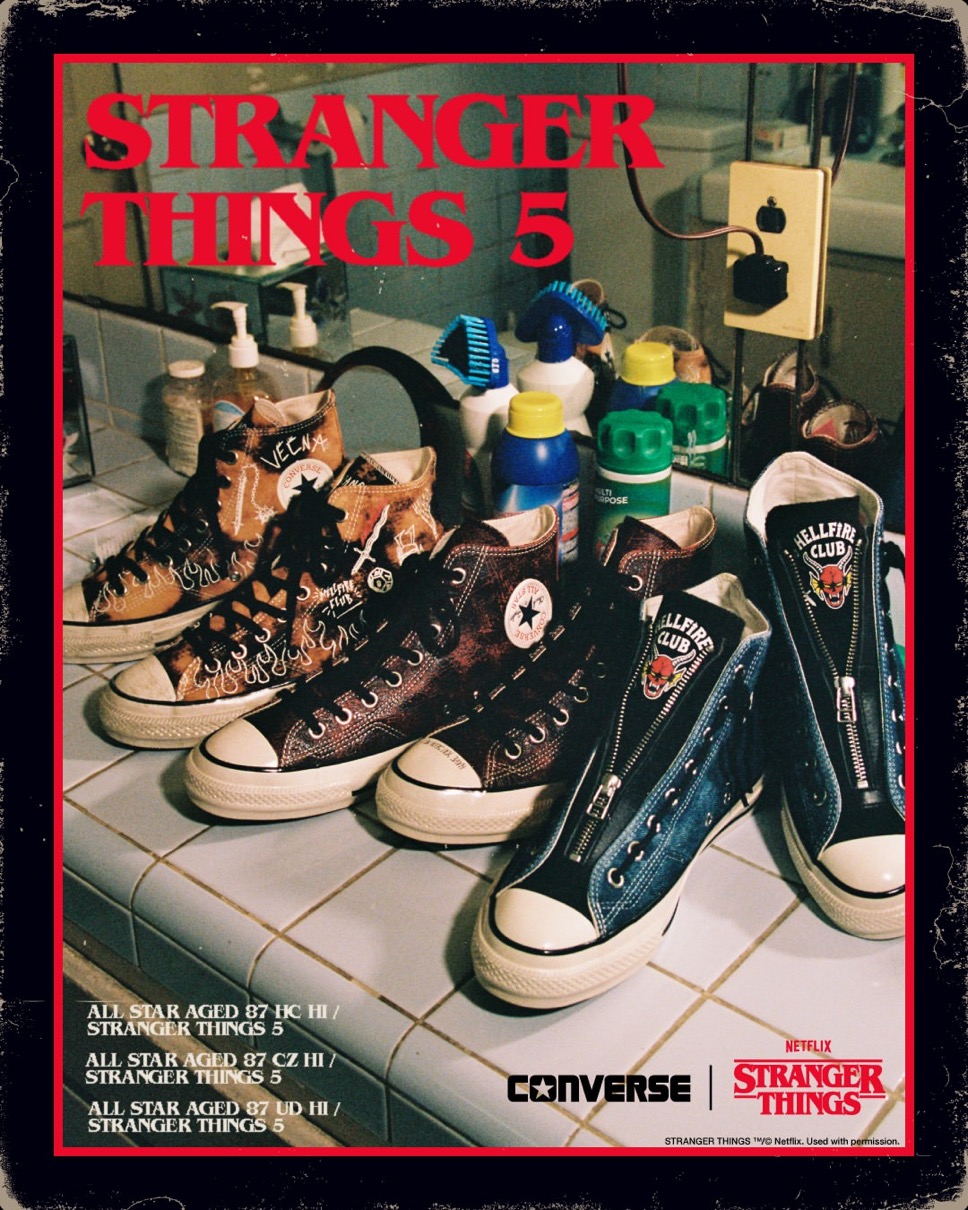 Converse x ストレンジャー・シングス コラボスニーカー第2弾が国内1月