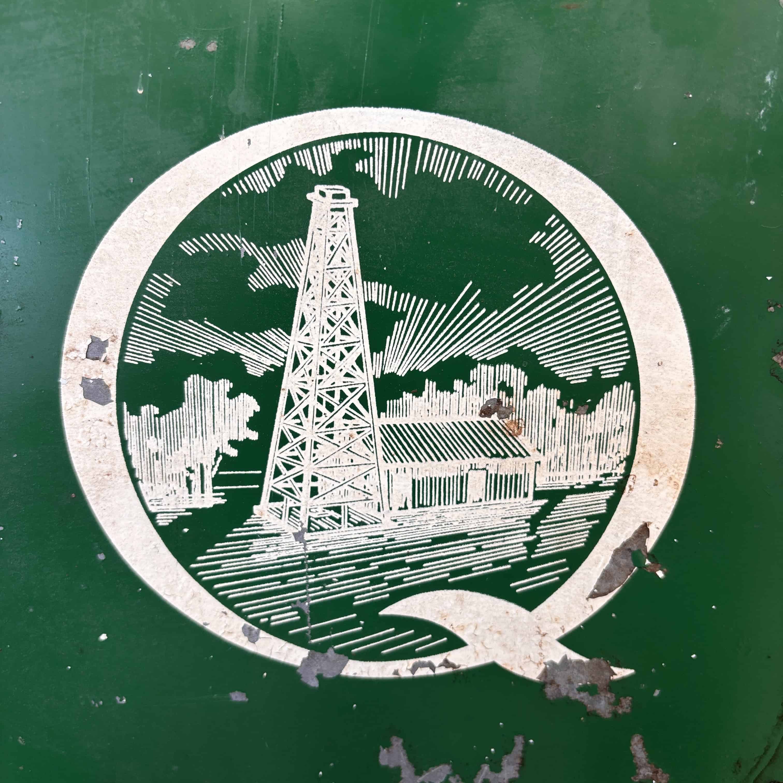 Vintage Quaker State Motor Oil Double Sided Sign
