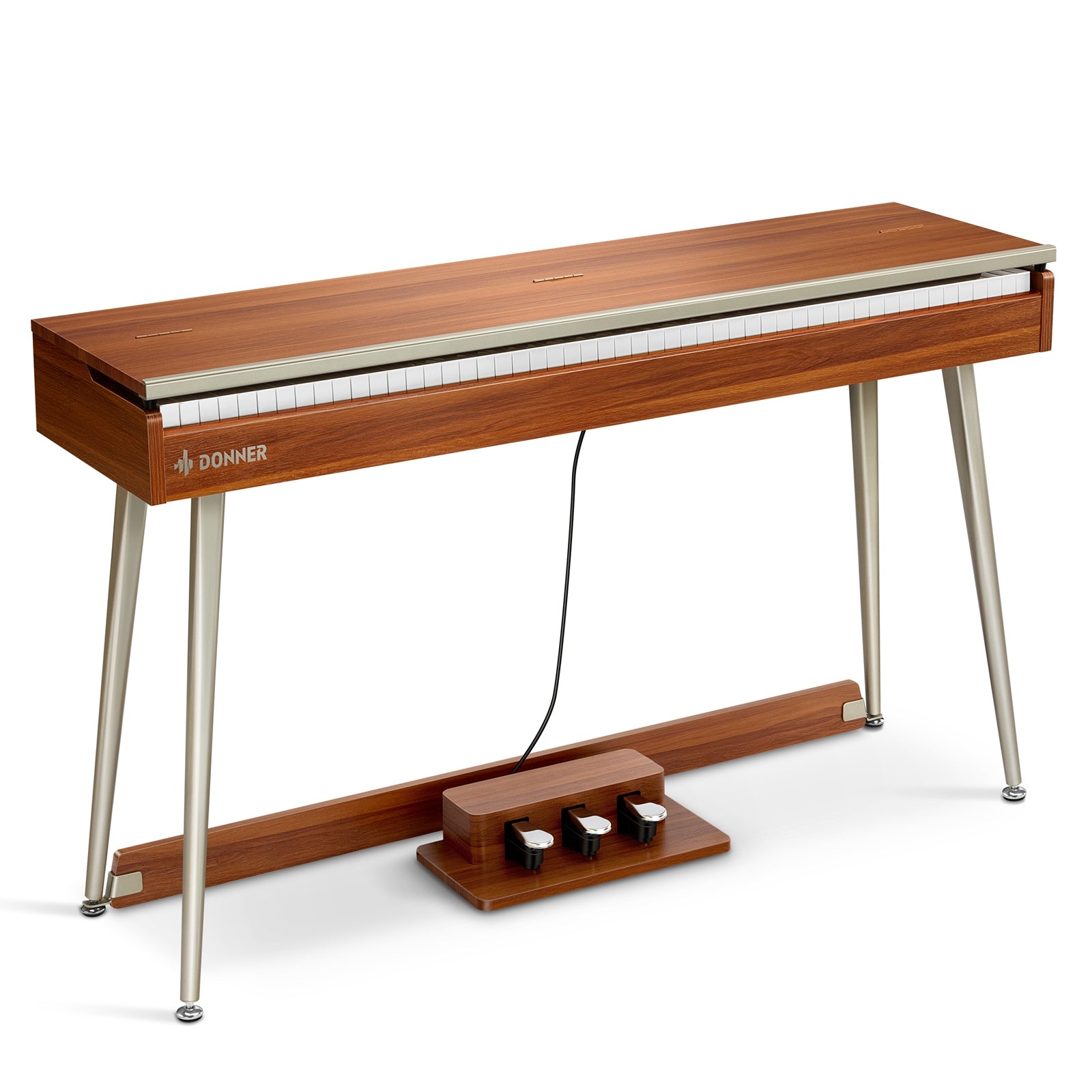 DDP-80 PLUS 88 Key Weighted Wooden Digital Piano with Cover Donner
