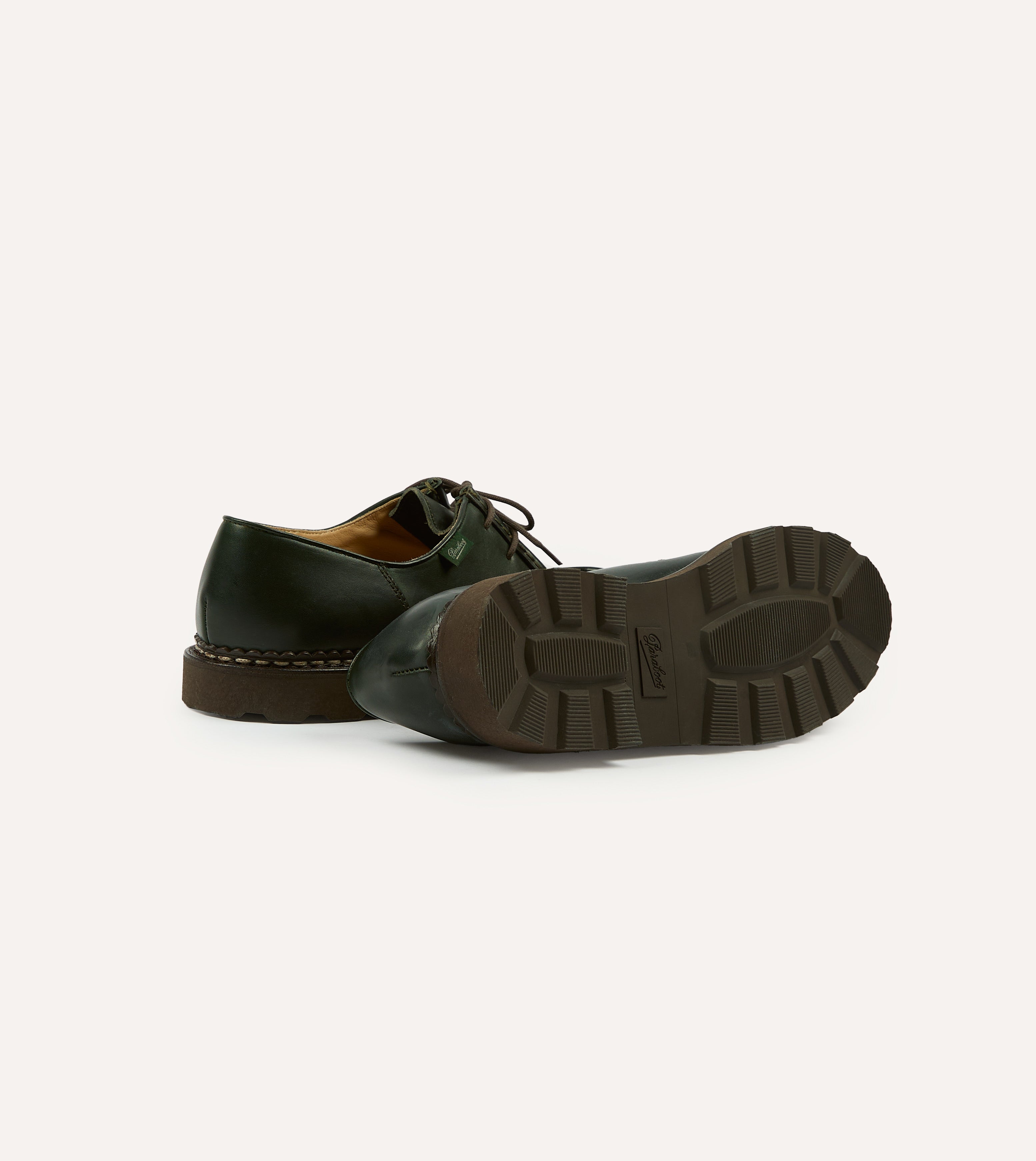 Paraboot Michael Vert Leather Derby Shoe – Drakes US