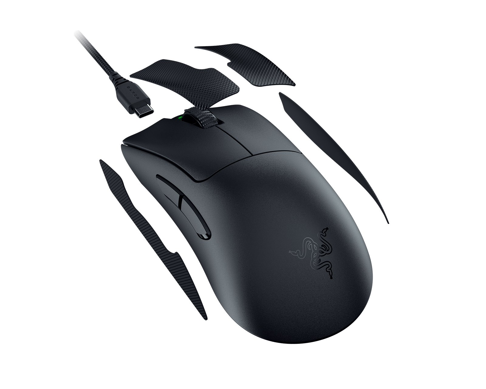Razer DeathAdder V3 Pro + HyperPolling Wireless Dongle - Black