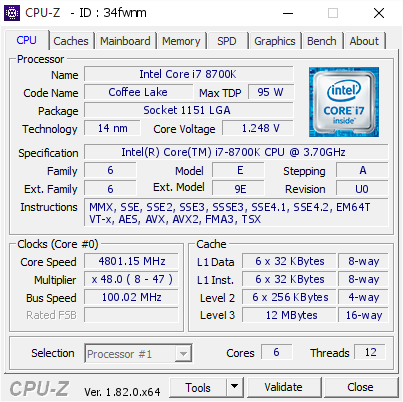 i7 8700 ddr4 8GB×2 セット 値下げ不可 i7 8700 ddr4 8GB×2 セット