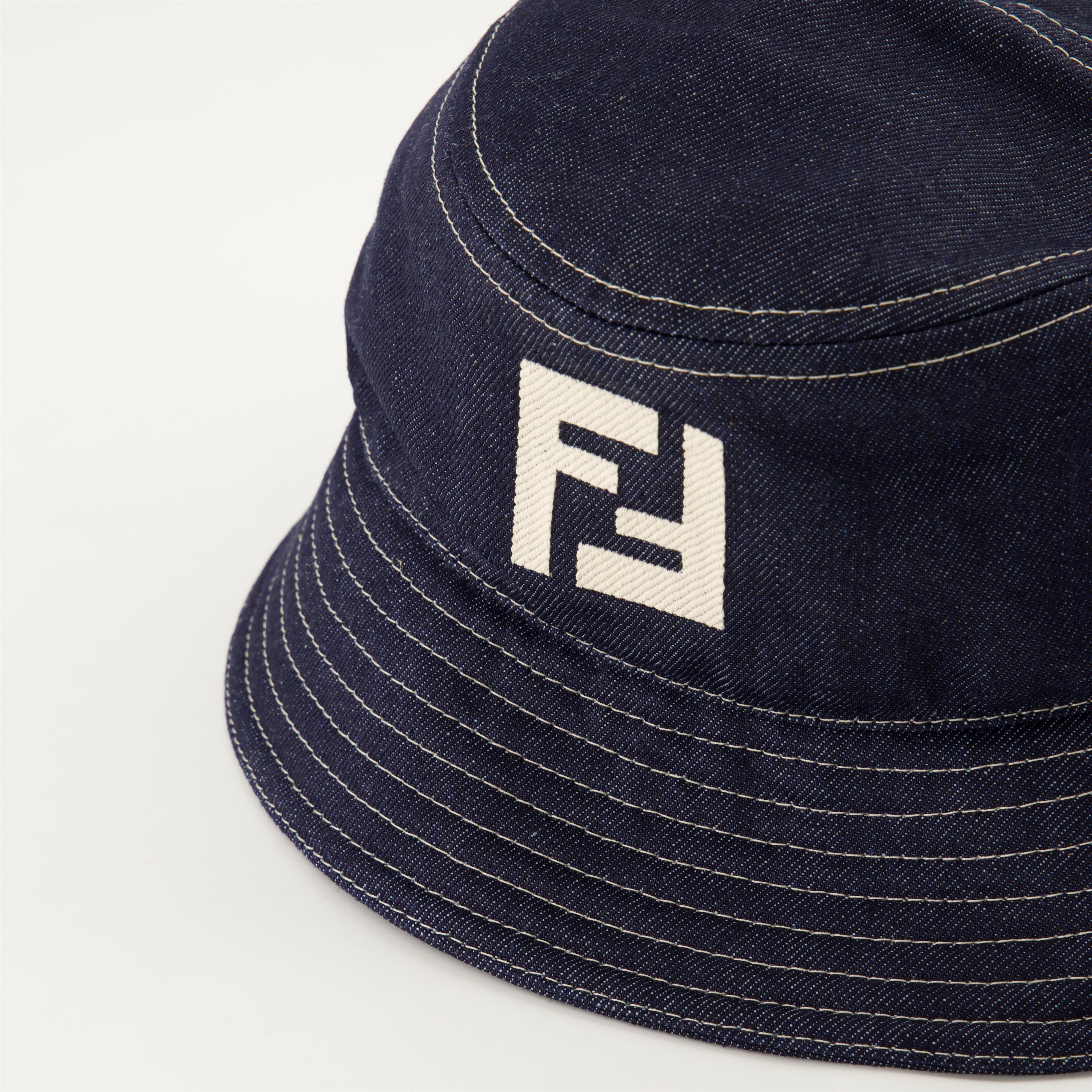 刺繍ロゴ入りデニムバケットハット - FF | WE IN STYLE
