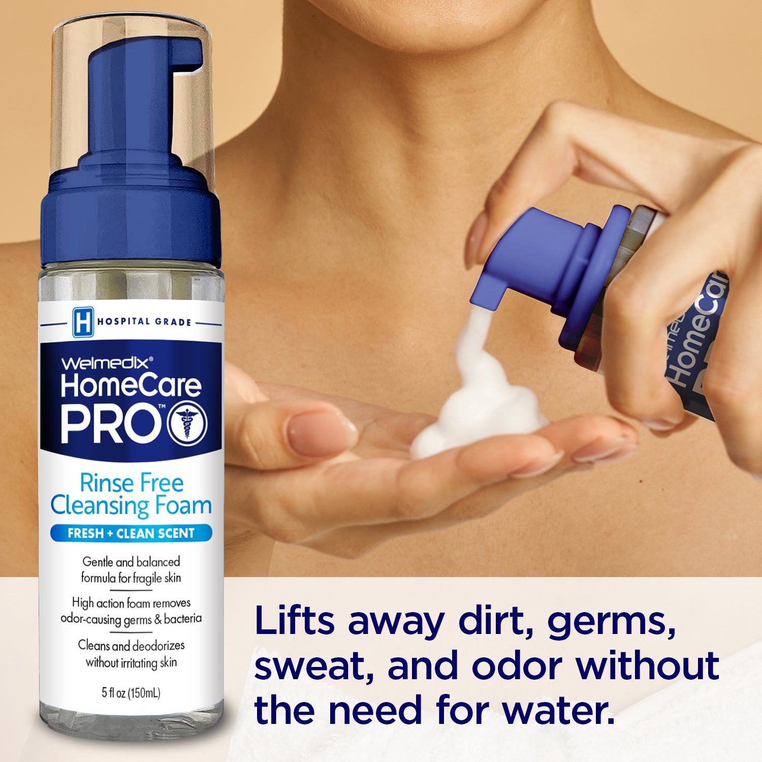 No Rinse Cleansing Foam for Sensitive, Thin Skin – Welmedix-homecare