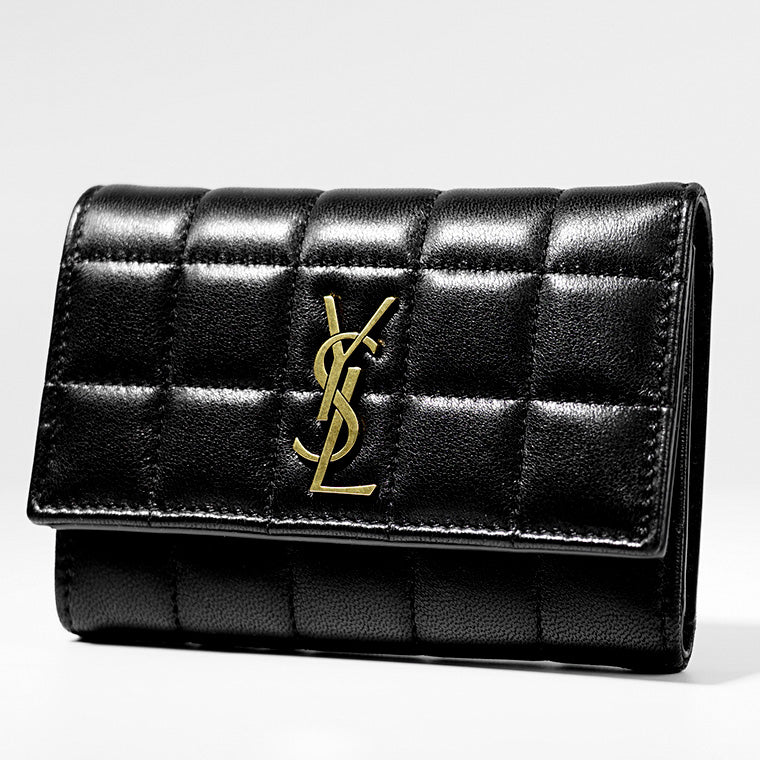 サンローラン SAINT LAURENT レディース 3つ折り財布 ブラック