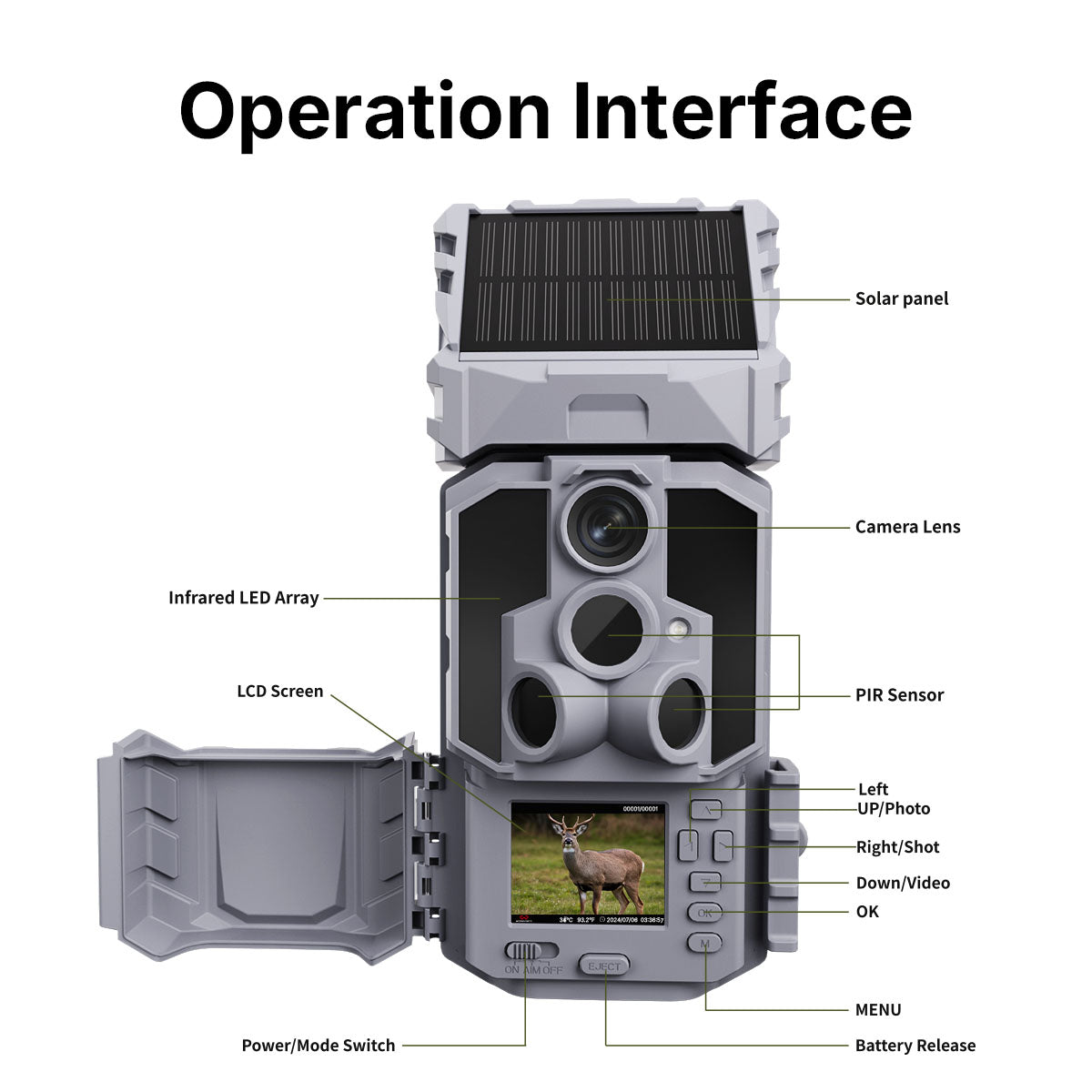 WOSPORTS G600PRO Wi-Fi Trail Camera