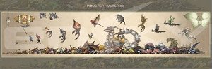 モンスターハンターXX モンスターサイズ早見表 (ジグソーパズル