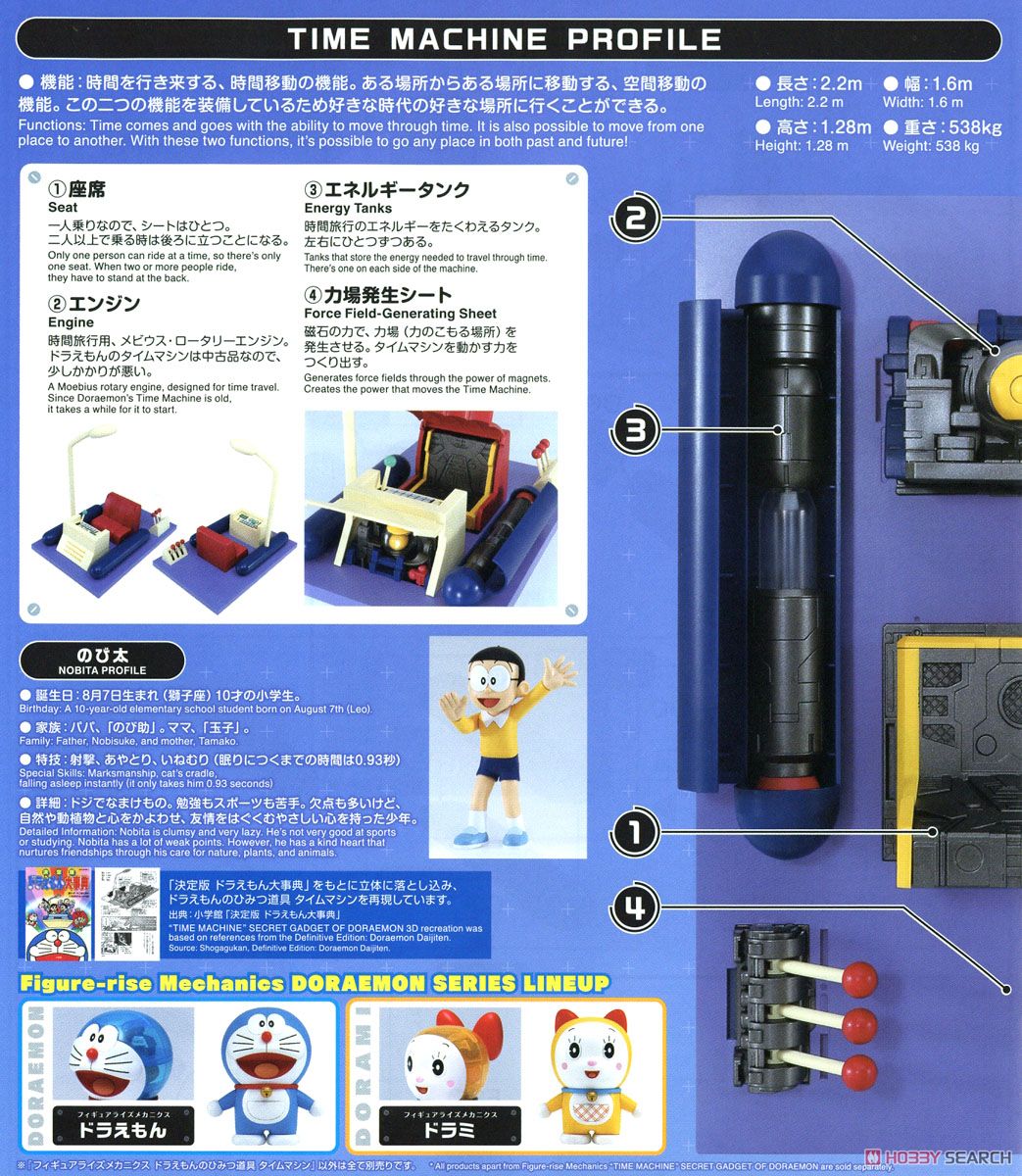フォロー割】ドラえもんのひみつ道具 タイムマシン プラモデル Figure