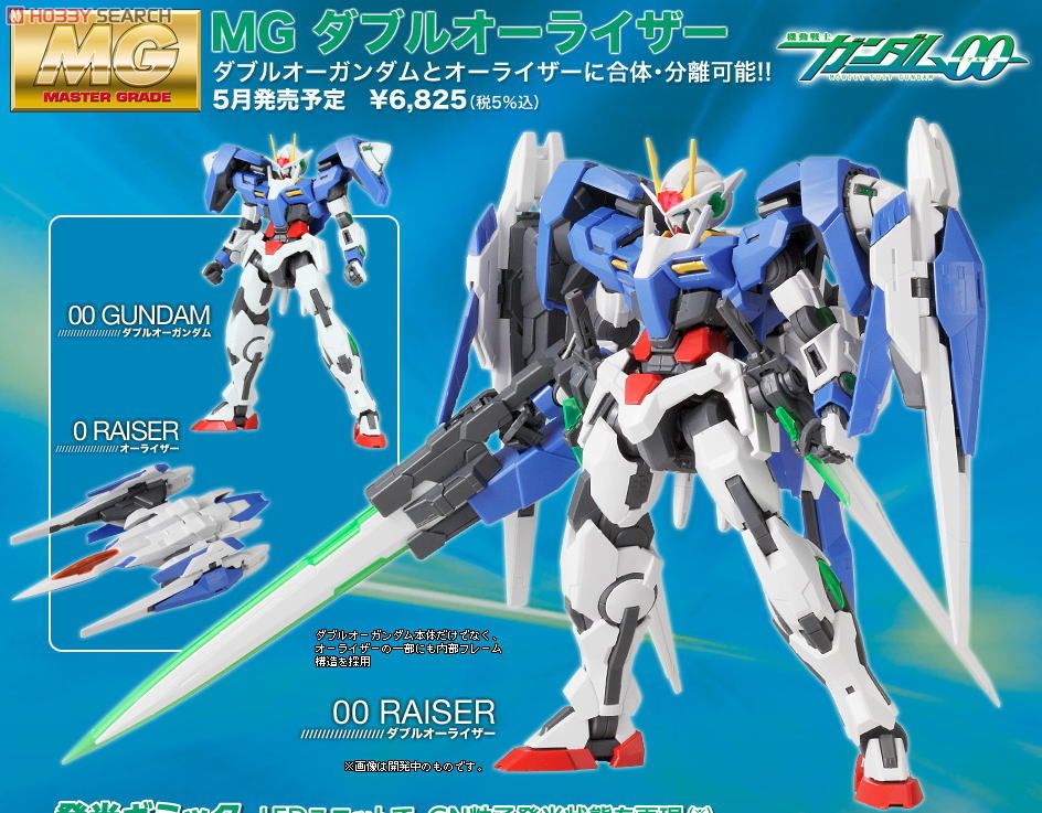 GN-0000+GNR-010 ダブルオーライザー (MG) (ガンプラ) - ホビーサーチ