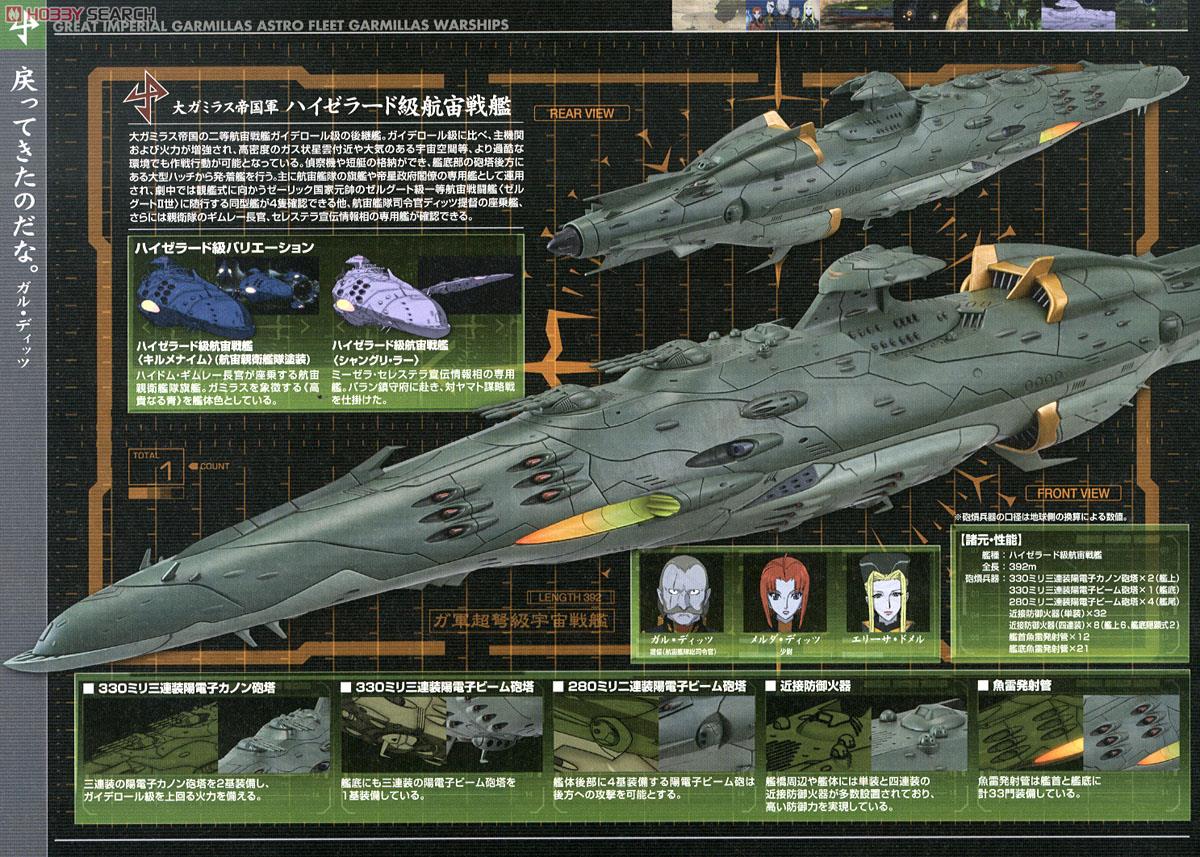 大ガミラス帝国航宙艦隊 ガミラス艦セット4 ［ハイゼラード級航宙戦艦