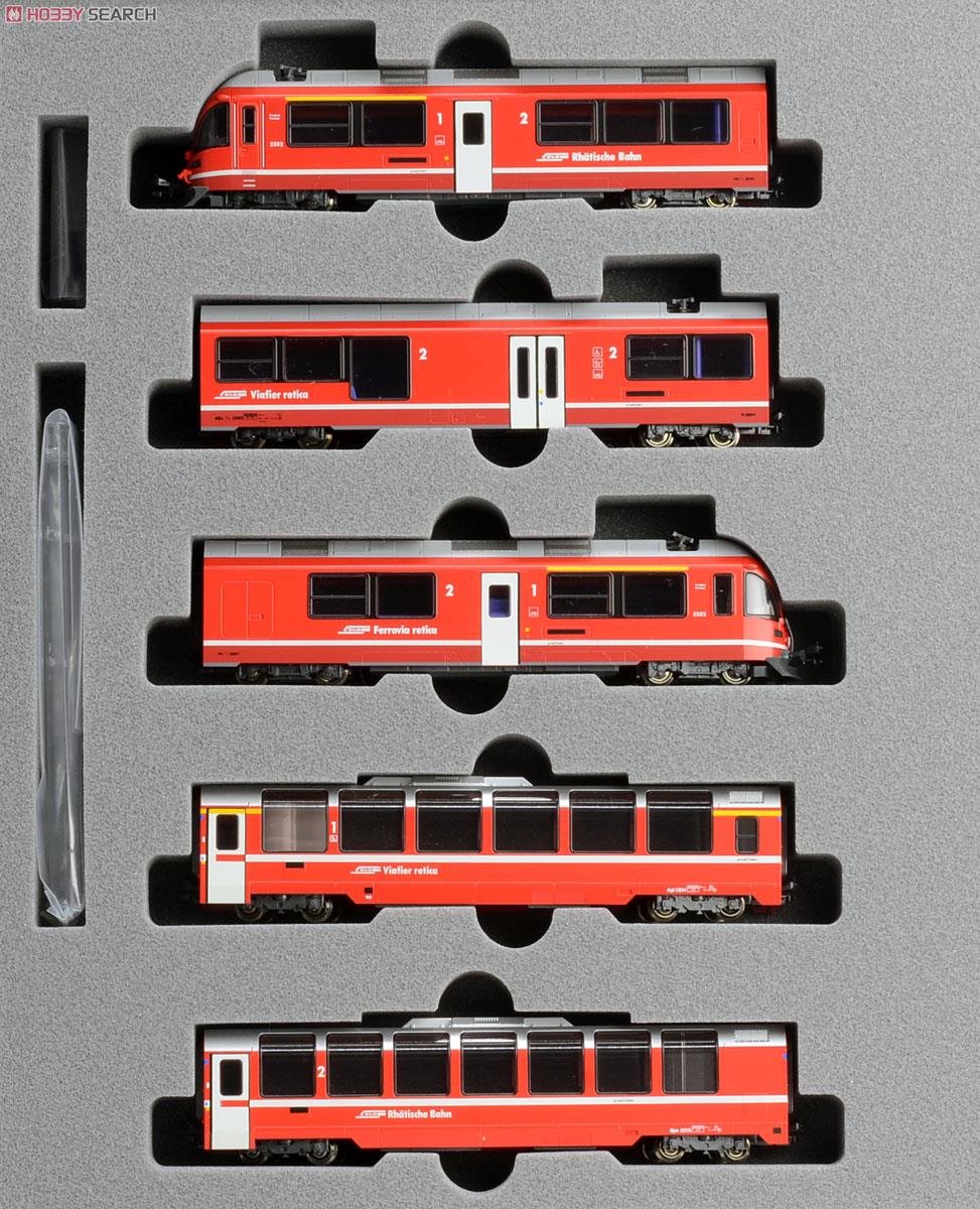 レーティッシュ鉄道 ＜ベルニナ急行＞ (基本・5両セット) (鉄道模型