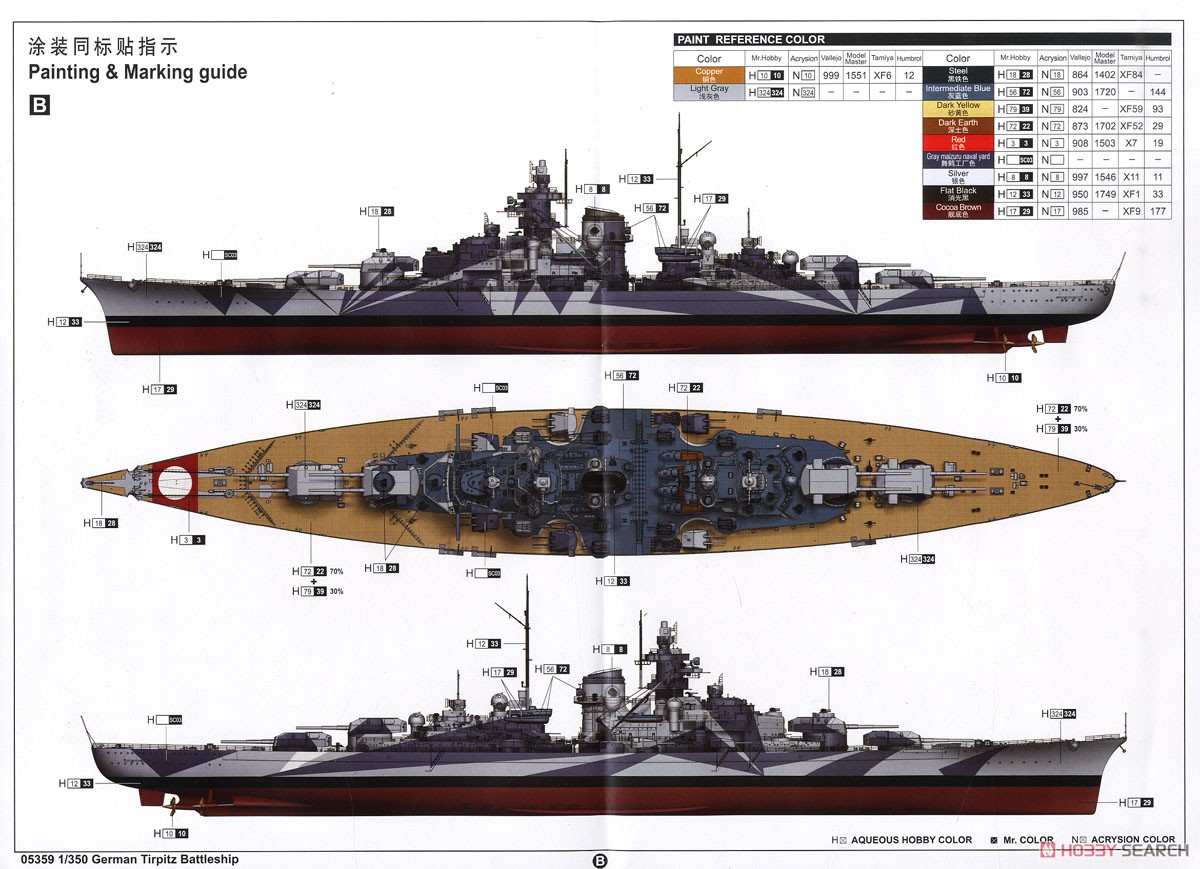 ドイツ海軍戦艦 ティルピッツ (プラモデル) - ホビーサーチ ミリタリー