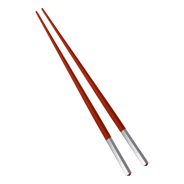Christofle (クリストフル) Uni Chopsticks(ユニ ペア箸) ルージュ(赤