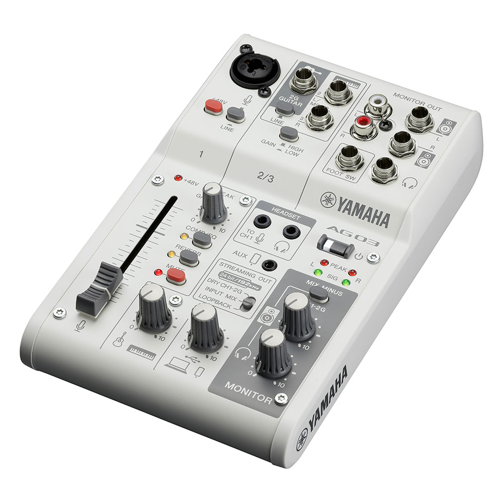 ヤマハ YAMAHA AG03 MK2 W 3チャンネル ライブストリーミングミキサー
