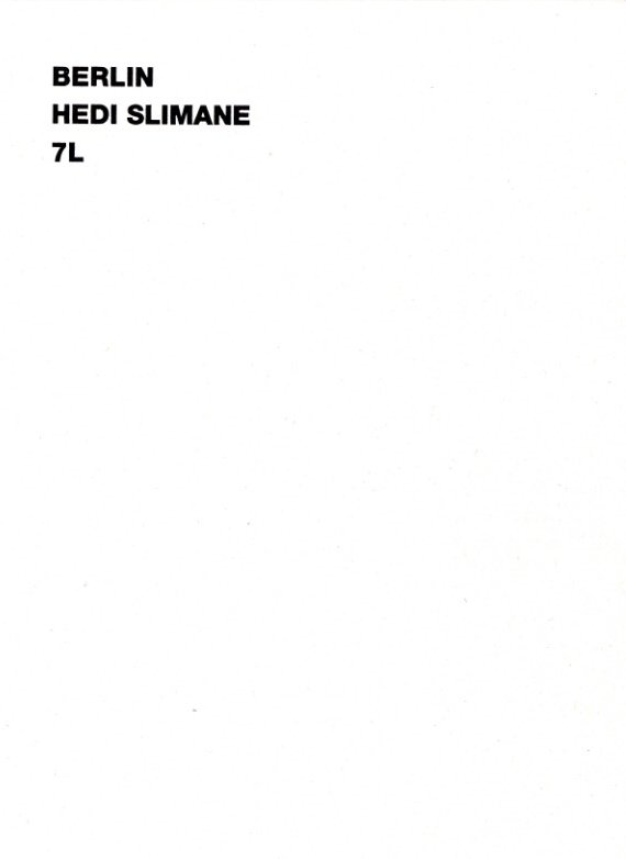 Hedi Slimane Berlin / Hedi Slimane | 小宮山書店 KOMIYAMA TOKYO