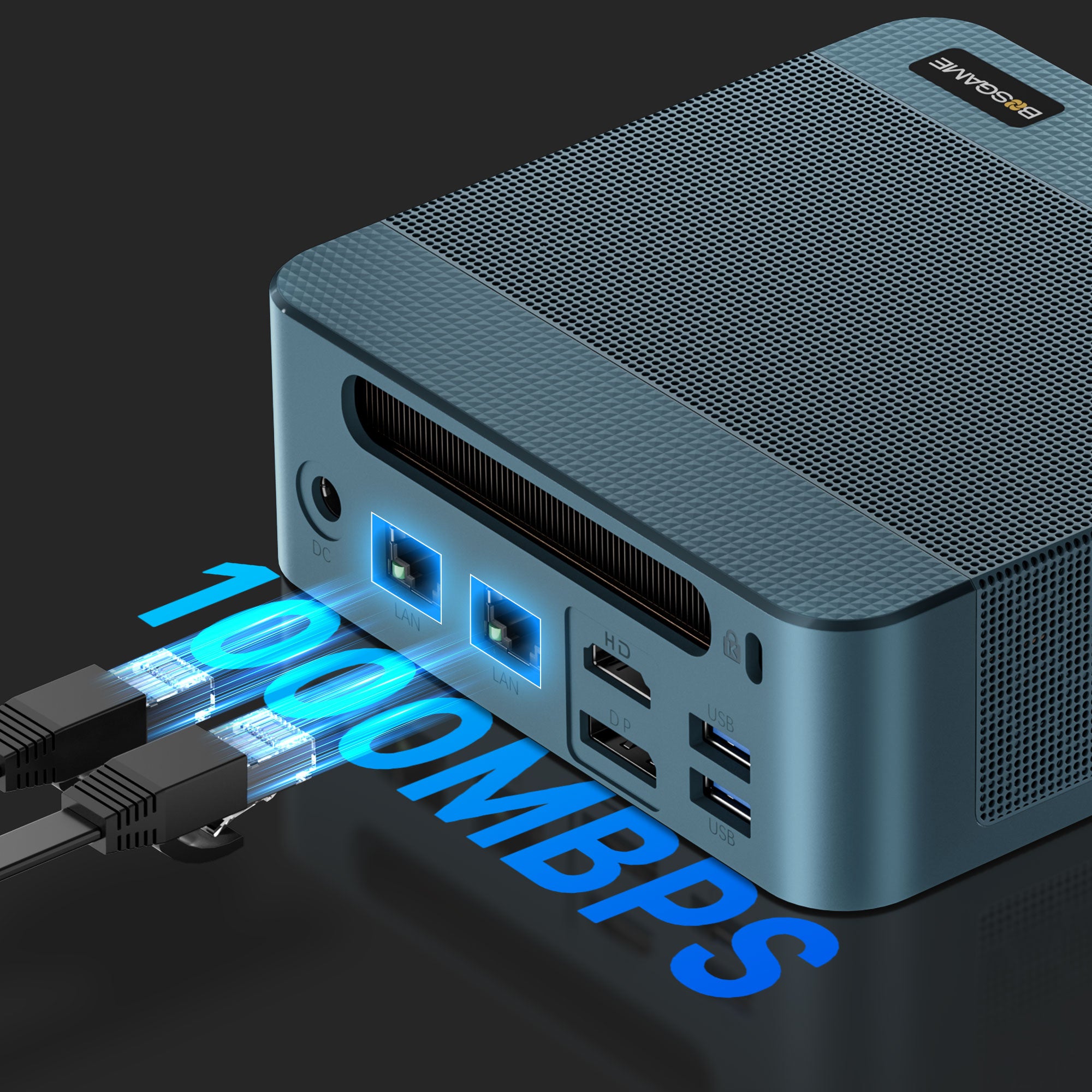 BOSGAME Office Mini PC P2 Lite, Powered by Intel Core-i5 12600H 32GB D