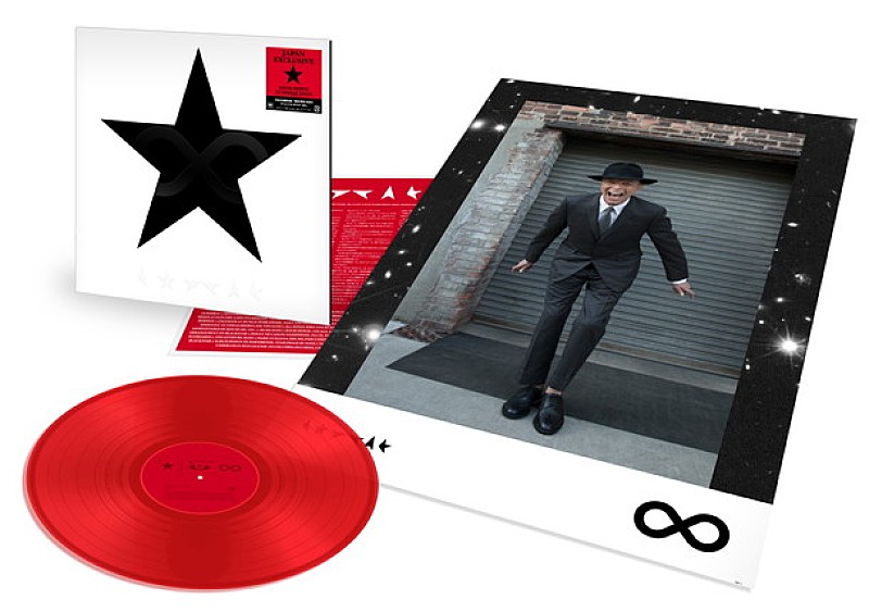 デヴィッド・ボウイ 世界初『☆』収録曲の赤いカラー・レコード盤が