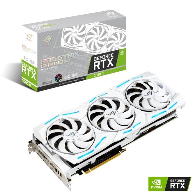 白いボードの凄いやつ！ASUS、RTX 2080 Ti搭載OCグラボ「ROG-STRIX