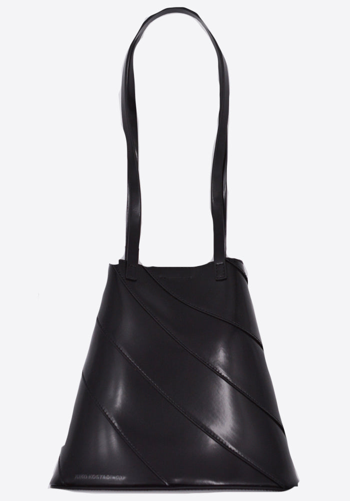 KIKO KOSTADINOV MINI TWISTED SHOPPER BAG ABYSS BLACK SS22 | DOSHABURI