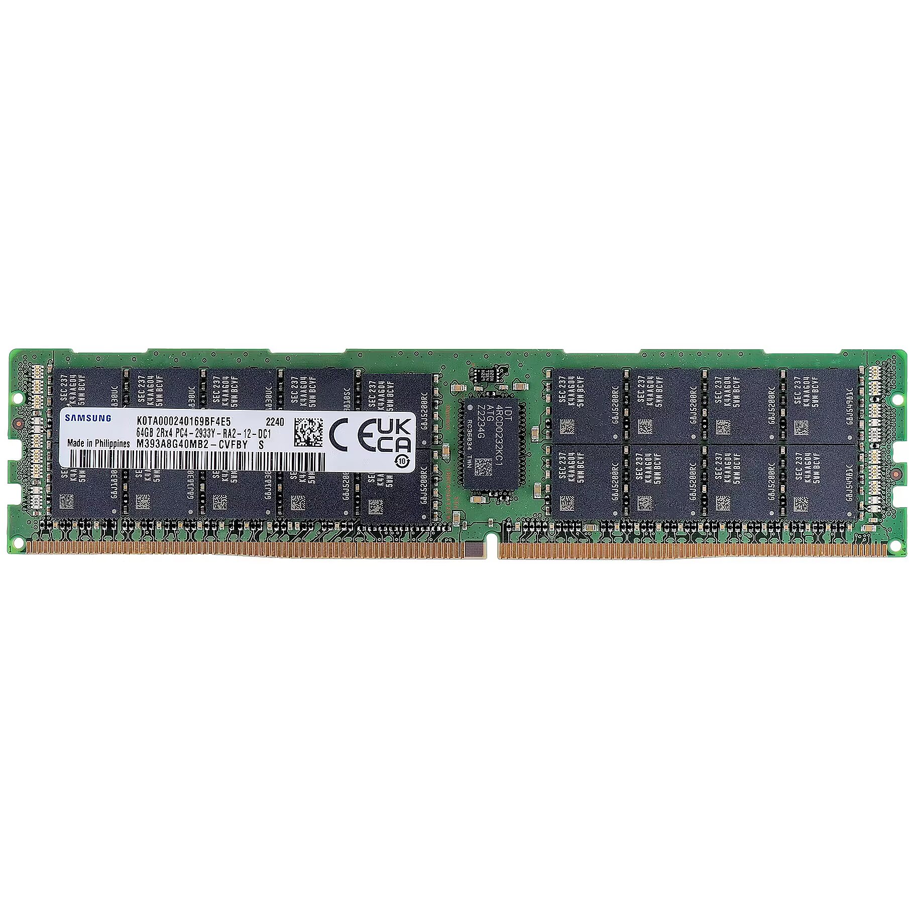 Samsung 64GB, DDR4, 2933MHz, Single Stick, ECC (M393A8G40MB2-CVF)