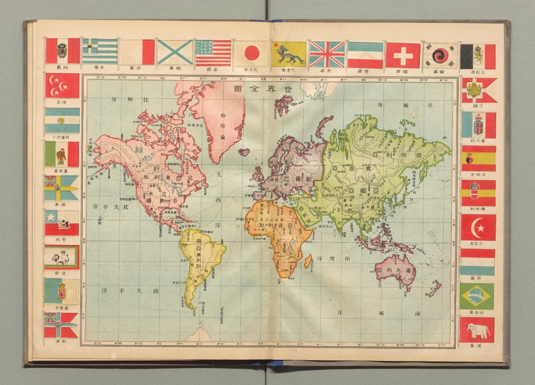 1906年善忍堂大清一统分图(24图)-地图114网