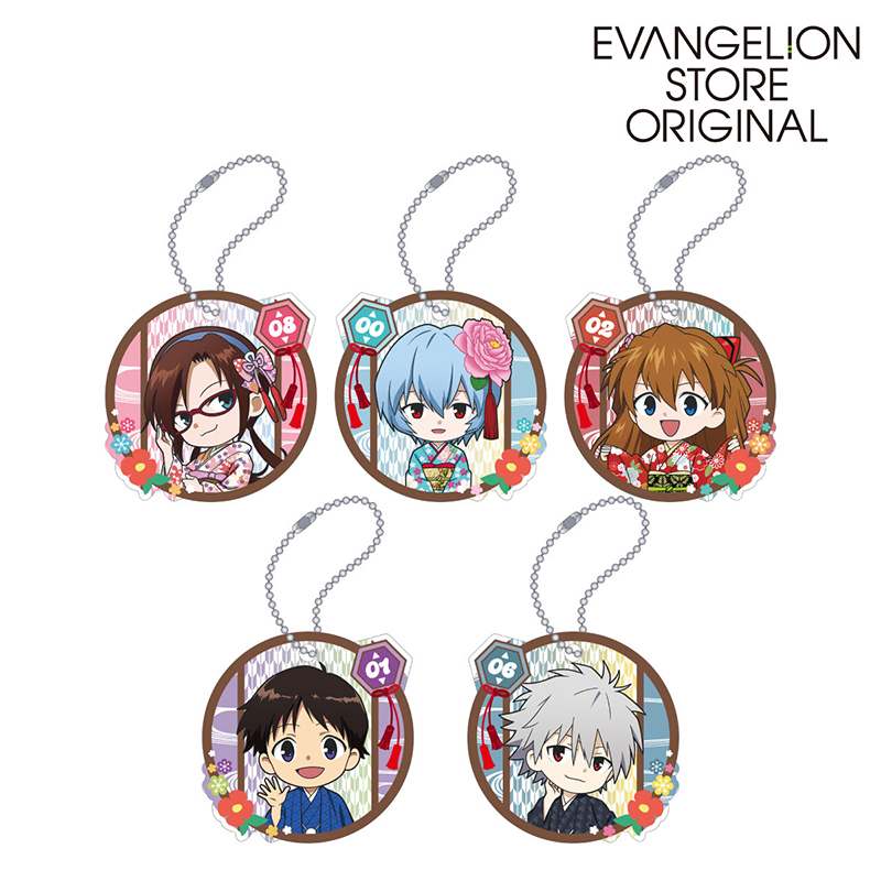 EVA STOREオリジナル アクリルキーホルダーセット/(晴れ着デフォルメ