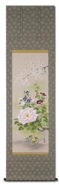 水墨山水 後藤桂月 尺五【肉筆】！ 山水画 - 掛け軸（掛軸）販売通販