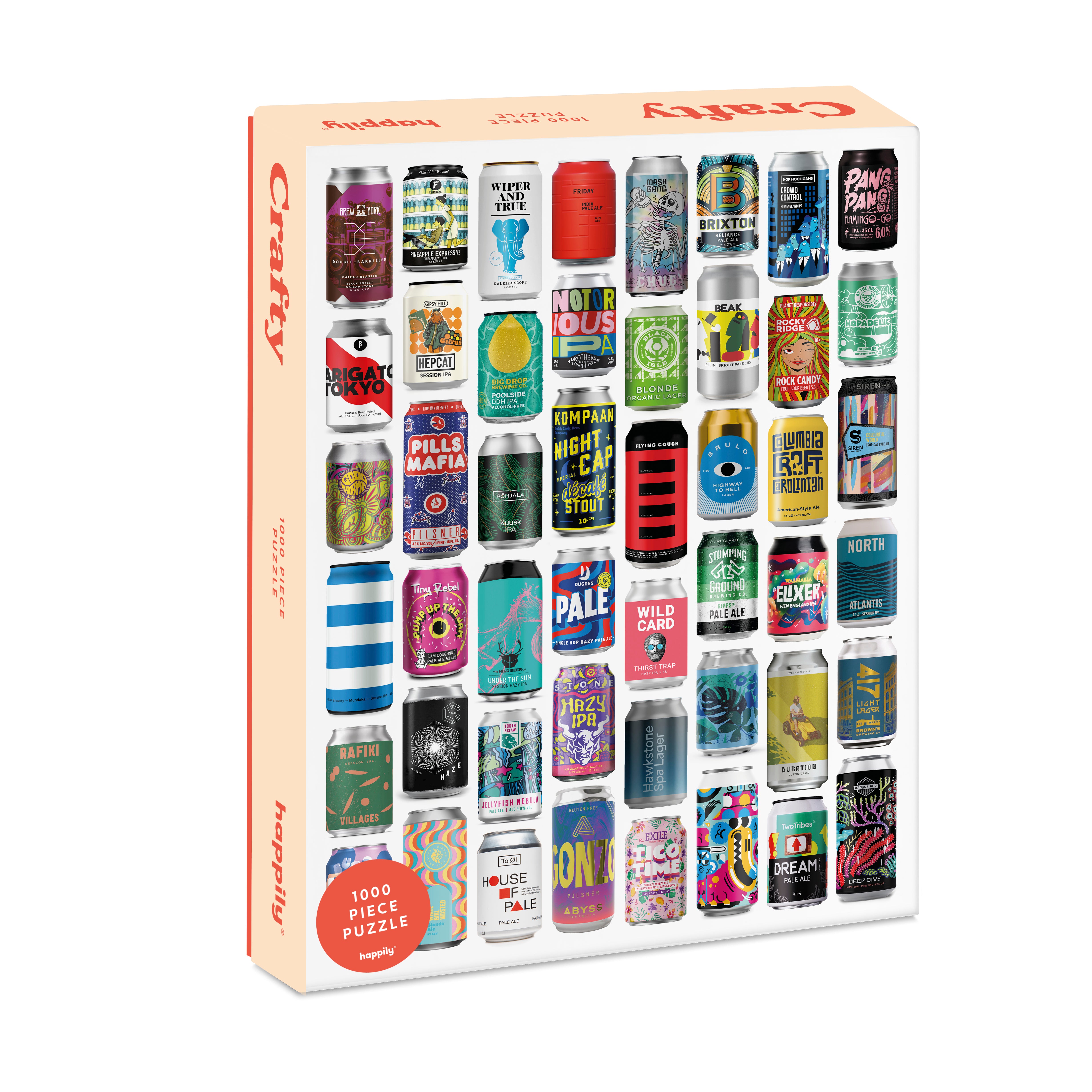 Crafty - 1,000 Piece Beer Jigsaw Puzzle – Happily Puzzles
