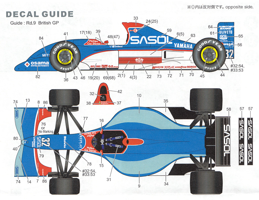 スタジオ27 ジョーダン J192 1992年 イギリスGP F-1 トランスキット