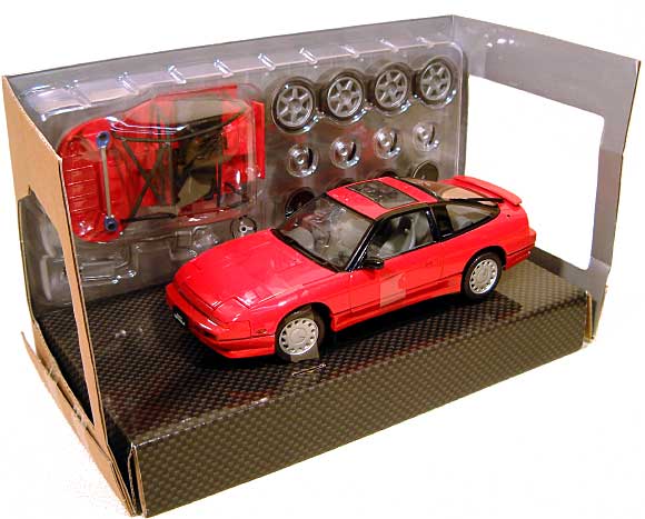 1/24 ミニカー 180SX (前期型/スーパーレッド） ディズム (DISM)