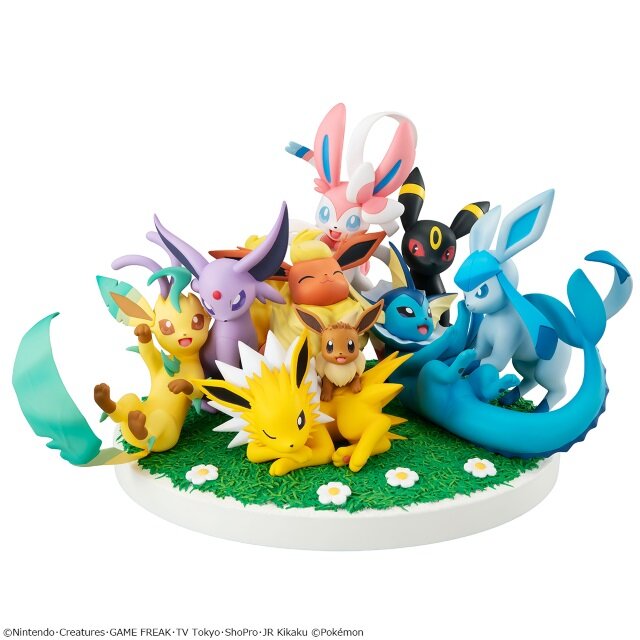 ポケモン』イーブイを始めとする“ブイズ”9匹が勢揃いでフィギュア化