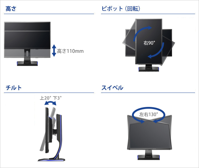 EX-LDGC251UTB | 24.5型ゲーミング液晶ディスプレイ「GigaCrysta