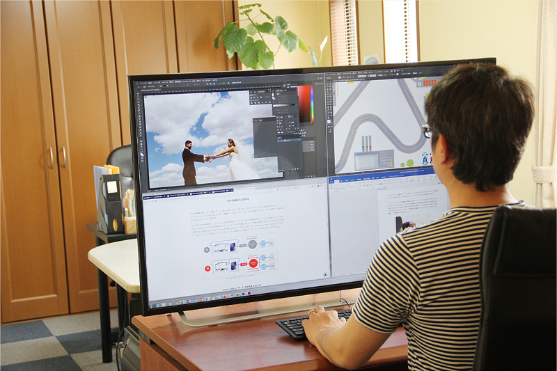 EX-LDHU431DB | 4K対応＆広視野角ADSパネル採用 43型（可視領域42.5型