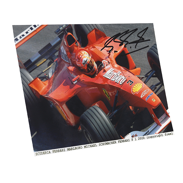 Scuderia Ferrari2000 オリジナルプレスフォト-M.シューマッハ直筆