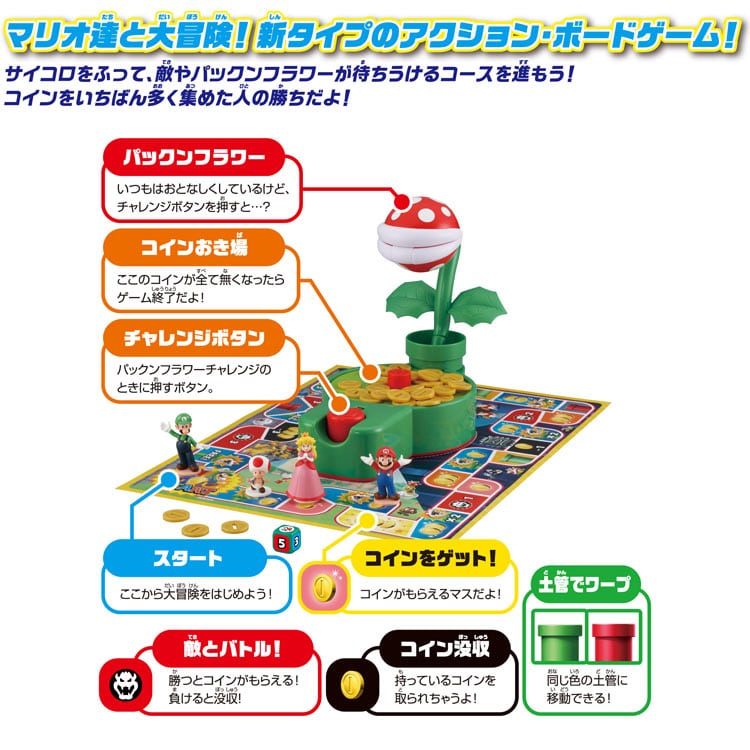 EPT-07300 スーパーマリオ かみつき注意！パックンフラワーゲーム