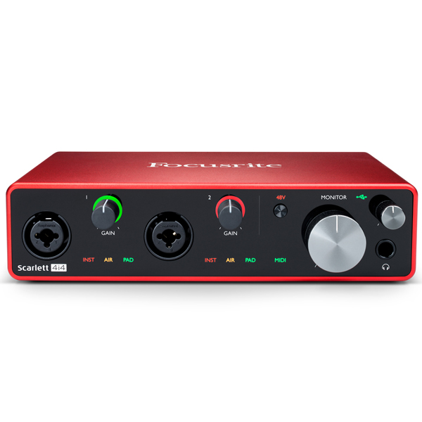 Focusriteの第三世代！新たな機能も搭載されたScarlett 4i4 3Gをご紹介
