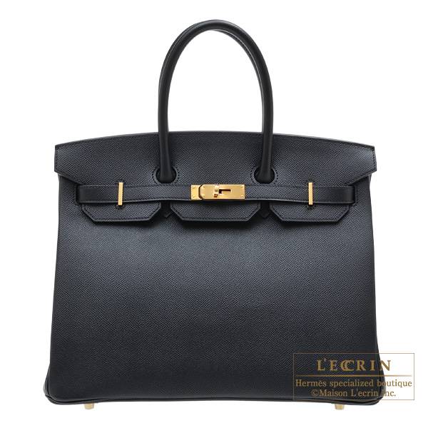 エルメス バーキン35 ブラック ヴォーエプソン ゴールド金具