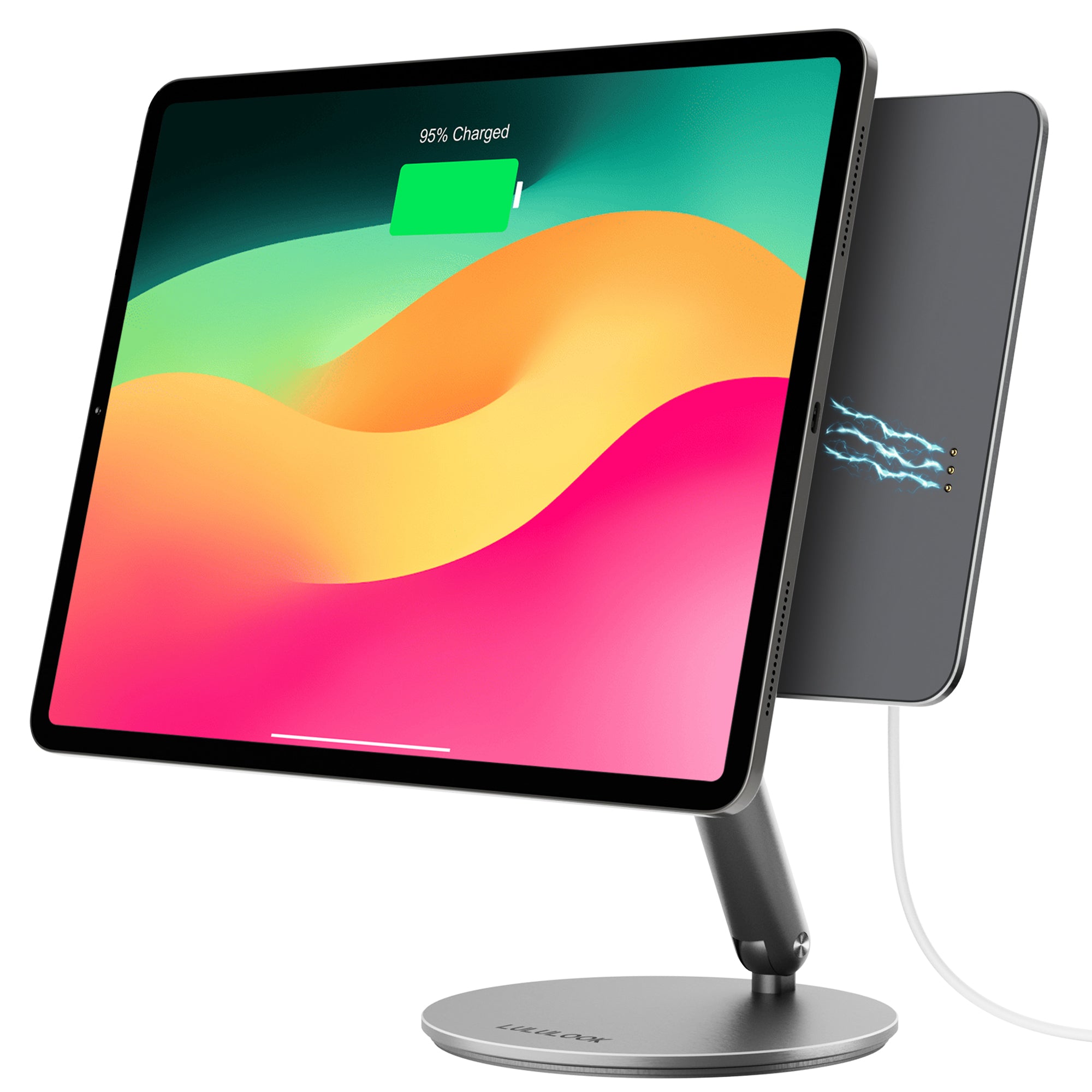 Lululook 360 Rotating Foldable Magnetic iPad Charging Stand