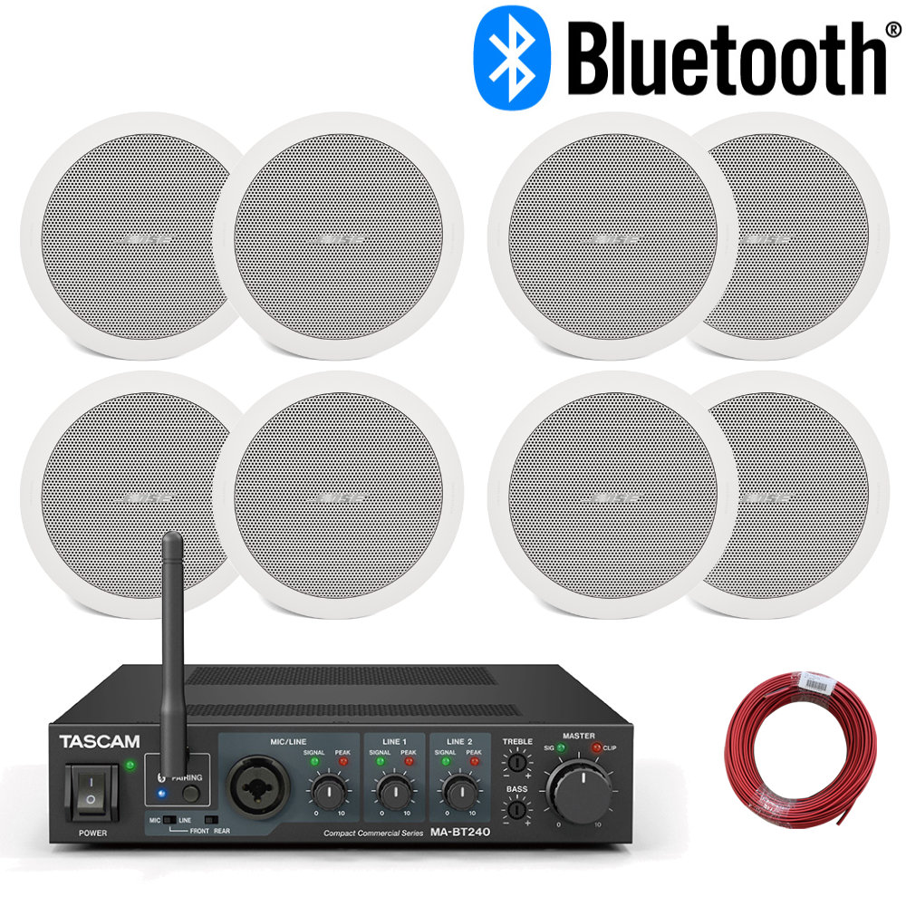 BOSE天井埋め込みスピーカー＋Bluetooth受信対応 設備アンプセット