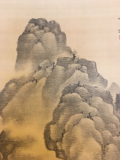 釧雲泉 観瀑之図｜古美術・掛け軸の販売・買取・鑑定-松本松栄堂