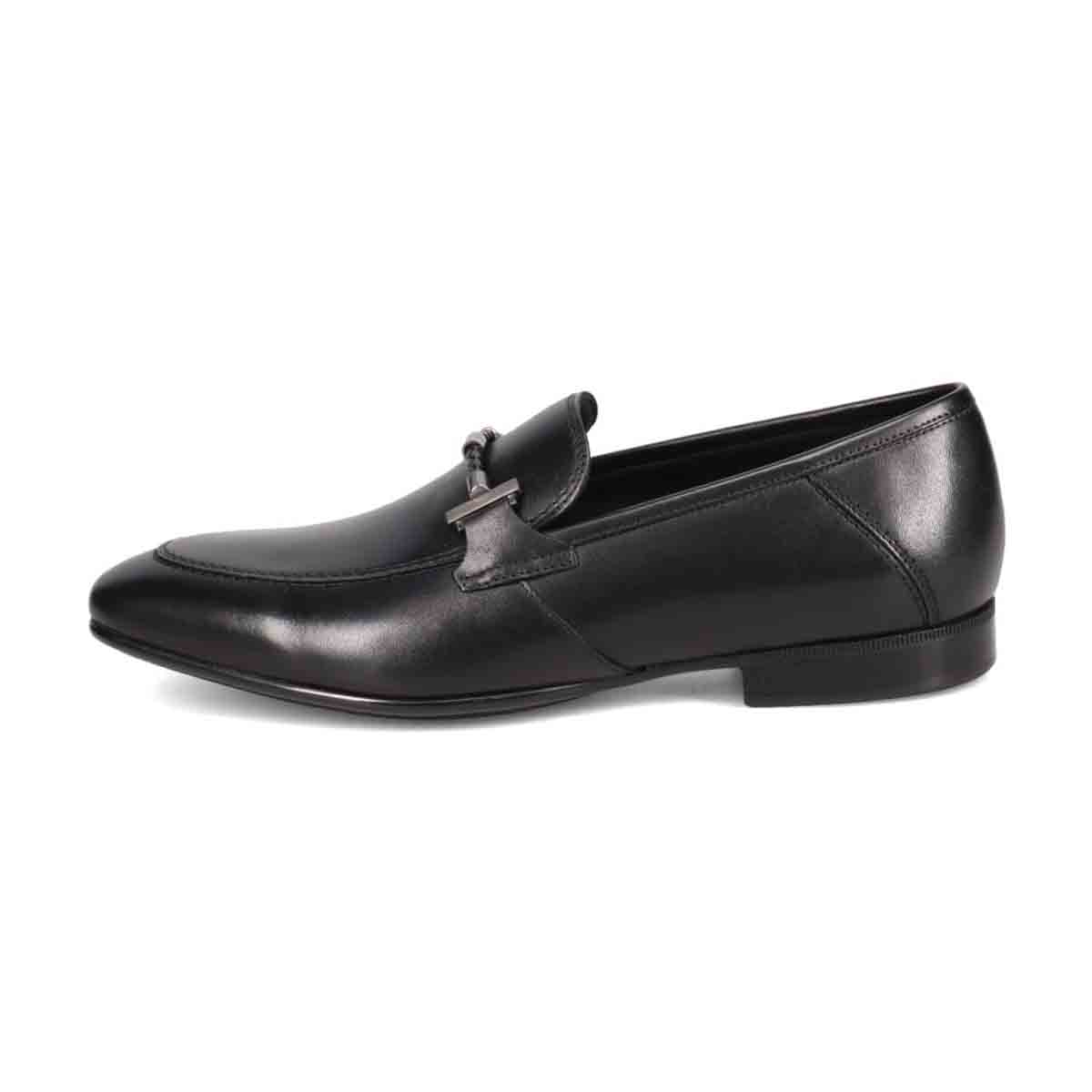 LANVIN COLLECTION ブレイドレースビットローファー 83499(25.0 BLACK