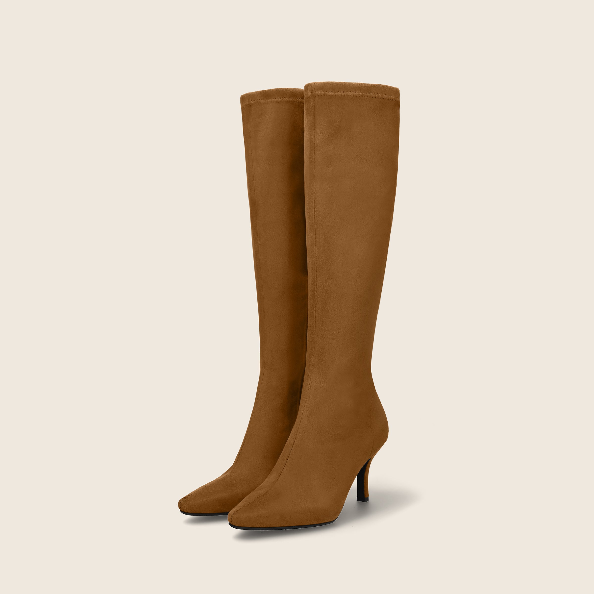 50%OFF：ストレッチ ロングブーツ（m73004）キャメルS – mamian