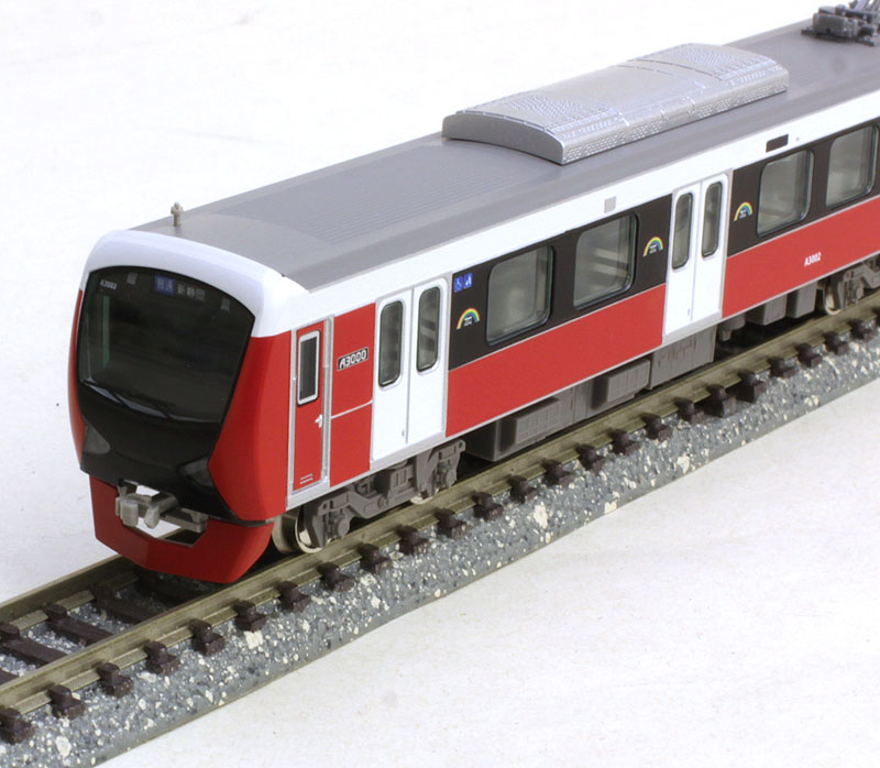 静岡鉄道A3000形(パッションレッド)2両編成セット(動力付き