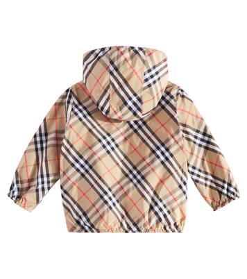 Burberry Check reversible technical jacket in beige - Burberry
