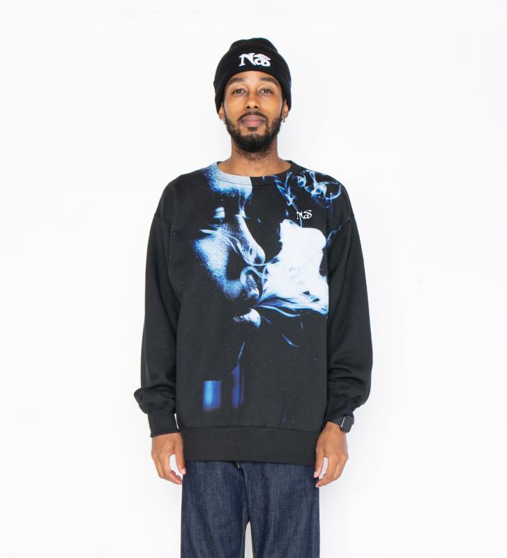 APPLEBUM(アップルバム) クルースウェット “Nas” Photo Crew Sweat