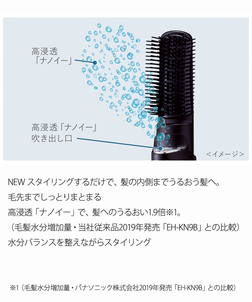 パナソニック くるくるドライヤーナノケア（EH-KN0G） 通販【ニッセン】