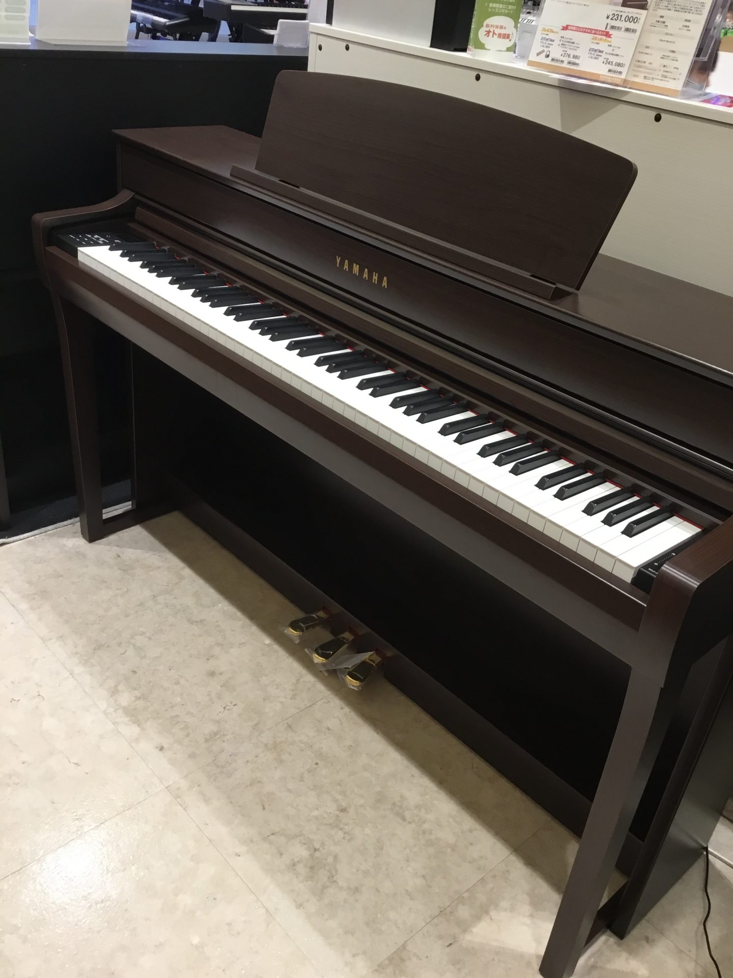 88鍵盤 電子ピアノ｜YAMAHA クラビノーバ新製品展示しております