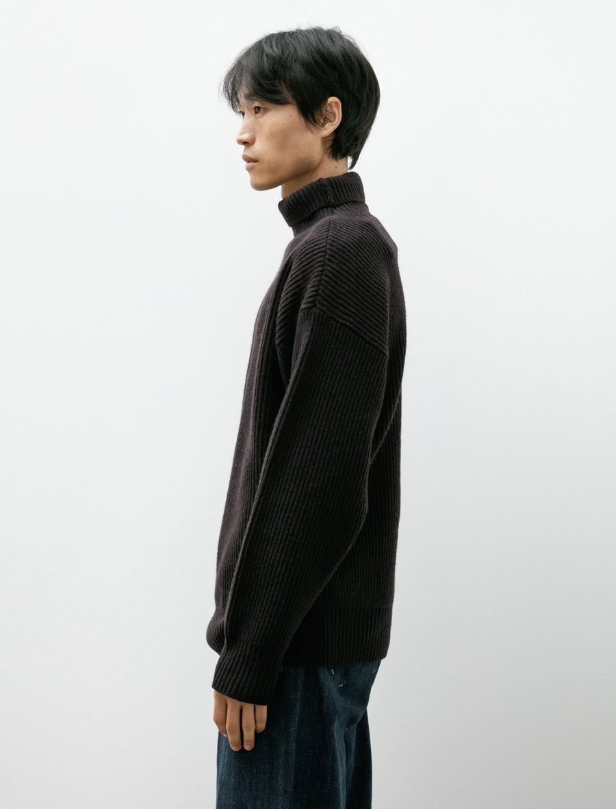 Seya Turtleneck Cloud Sweater 7GG Double Yak Ebony Black – Neighbour
