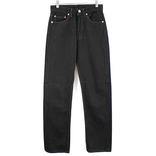 90s USA製 Levi'sリーバイス 501 ブラック デニムパンツ 後染め w27